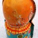 J Chein & Co. Antique Vintage 1950s Clown Tin Bank - FREE SHIPPING USA