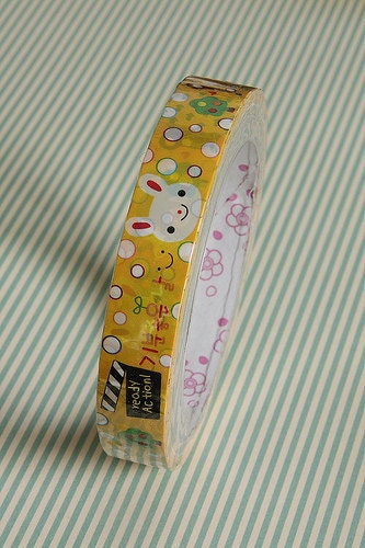 Kawaii Ready Action Animals Deco Tape - 1.5cm x 15m (49 ft)