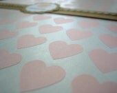 108 Pink Heart Stickers - 3/4" x 3/4"