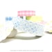 Blue Flower Stitch Pattern Japanese Washi Masking Tape 15mm x 15m