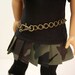 American Girl Doll Clothes-T Shirt, Pleated Skirt, Tights, Belt and Camo Boots