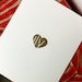ON SALE // 60% Off ILY Letterpress Print in Gold