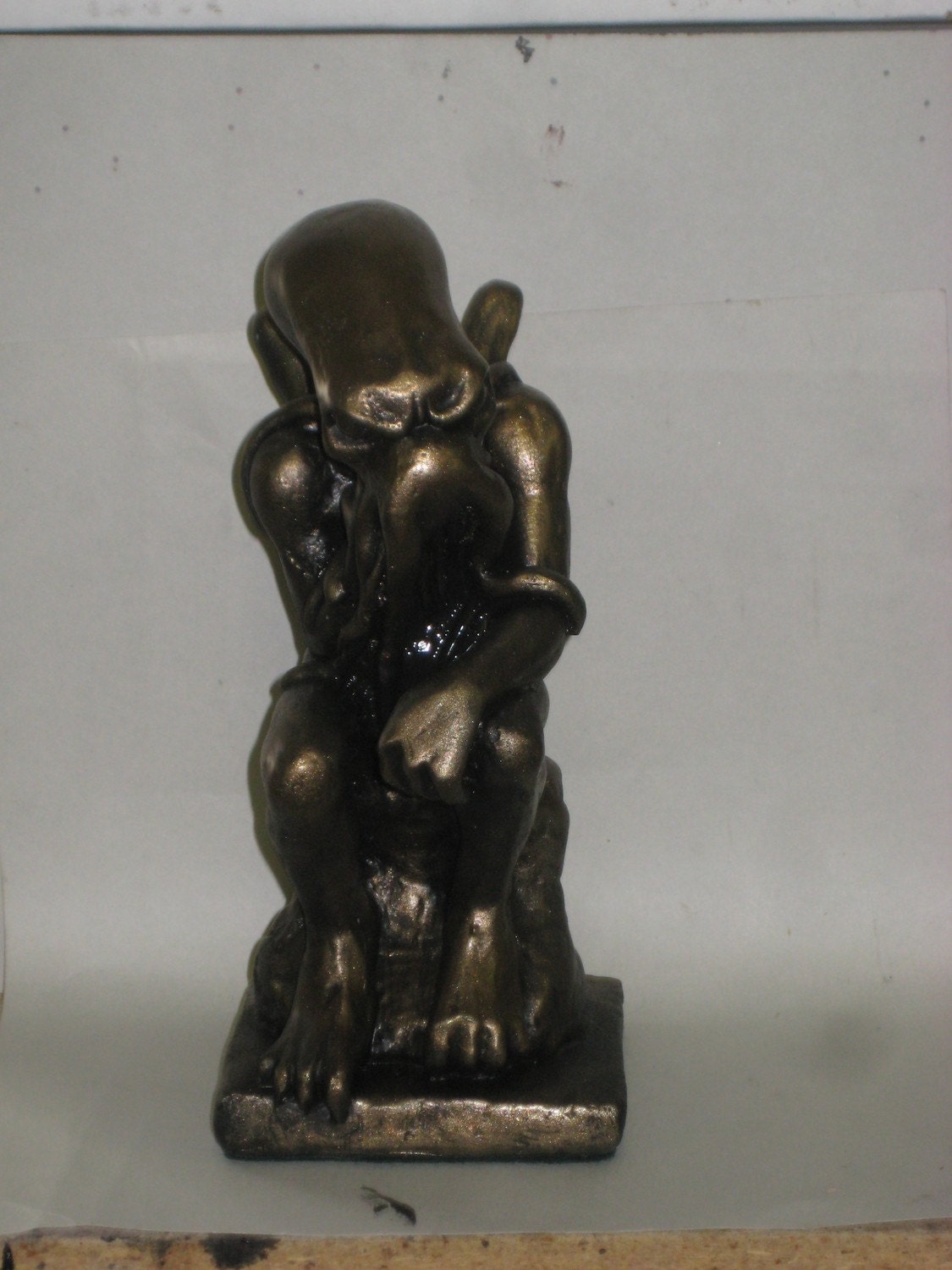 Cthulhu Thinker Bookend Statue