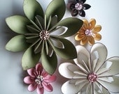 Wall Flowers in earth tones for nursery, or home decoration