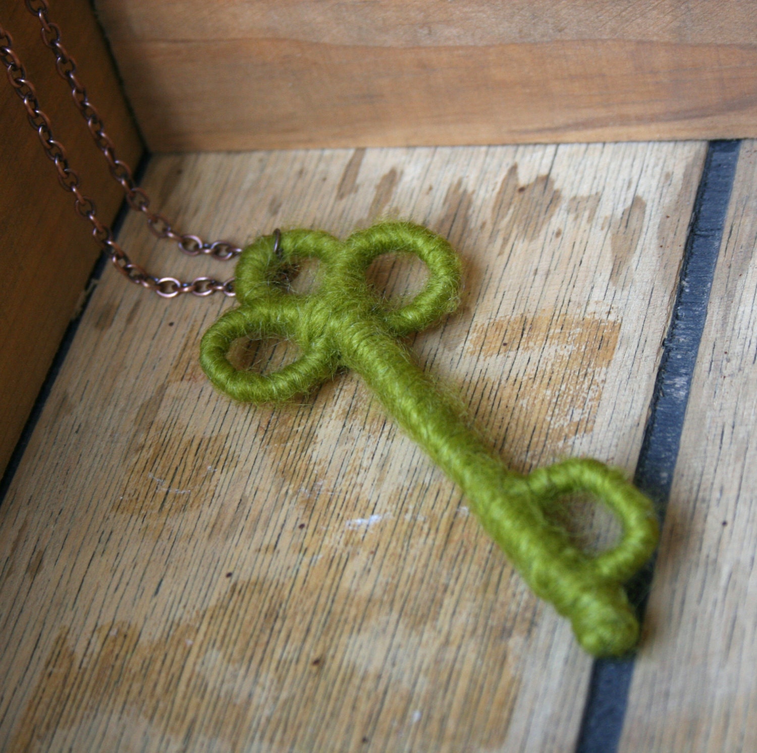 The Key Necklace-Avocado by AFineTangle