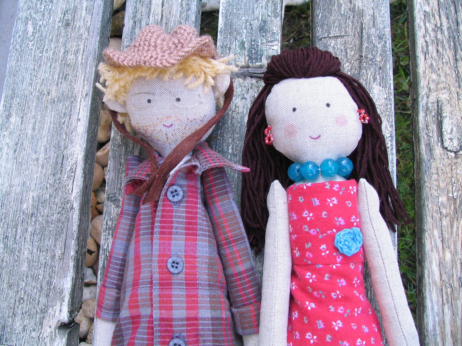 Wedding ragdolls, custom personalized ragdolls, bride and groom ragdolls, just married dolls, dolls made from photo, wedding couple dolls