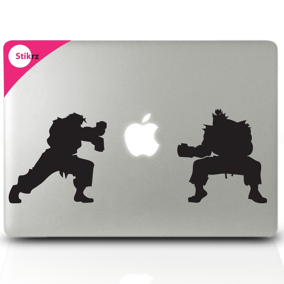 BUY any 2 Decals and get 1 FREE- Street Fighter - Mac Book Decal Sticker Geekery Decal 53