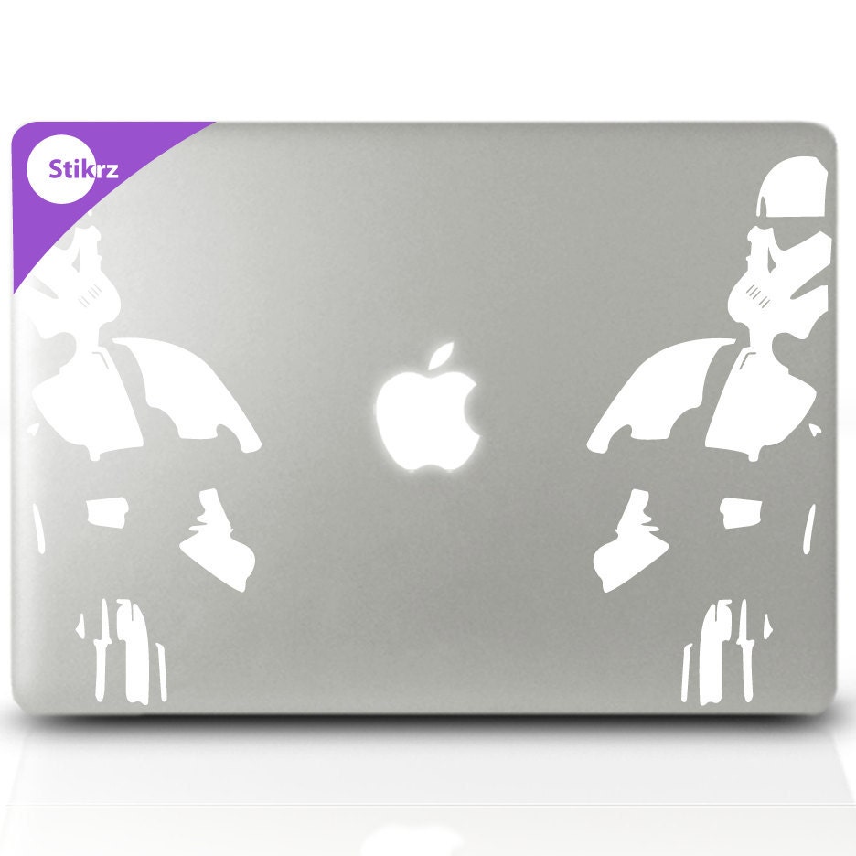MAC DECAL vinyl laptop stickers Wall Computer Geekery-  Star Troopers- Removable Decal 92