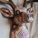 Fabric Deer Head Wall Mount