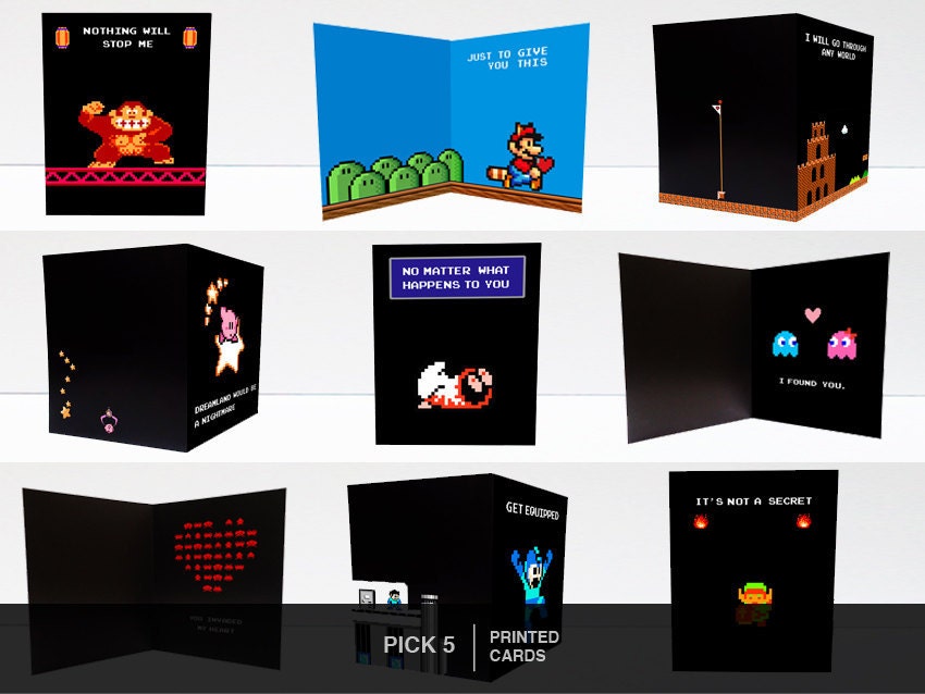 Pick 5 Printed Cards