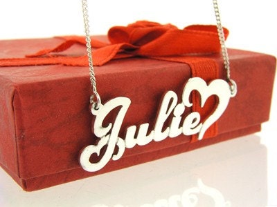 Name necklace -  Personalized Necklace - Sterling silver 18k gold plated - Expedited shipping