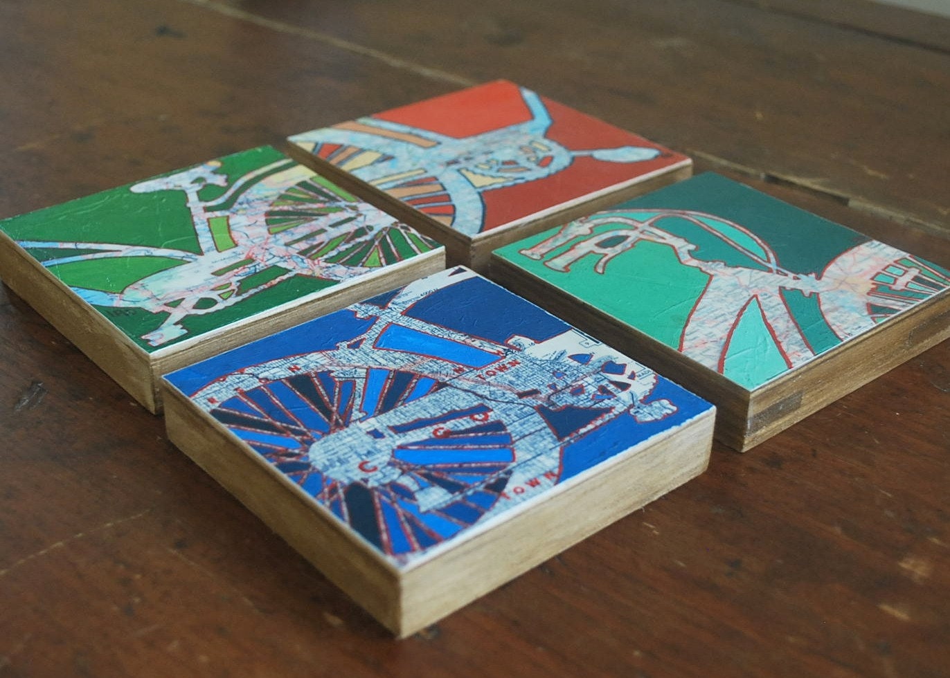 Bicycle Collection-Four Petite Mounted Bike prints-cycle, bike, bicycle