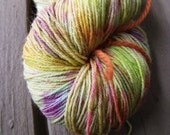 Hand Painted BFL Sock Yarn--Flashback