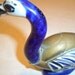 Vintage Brass and Pottery Bird Figurine