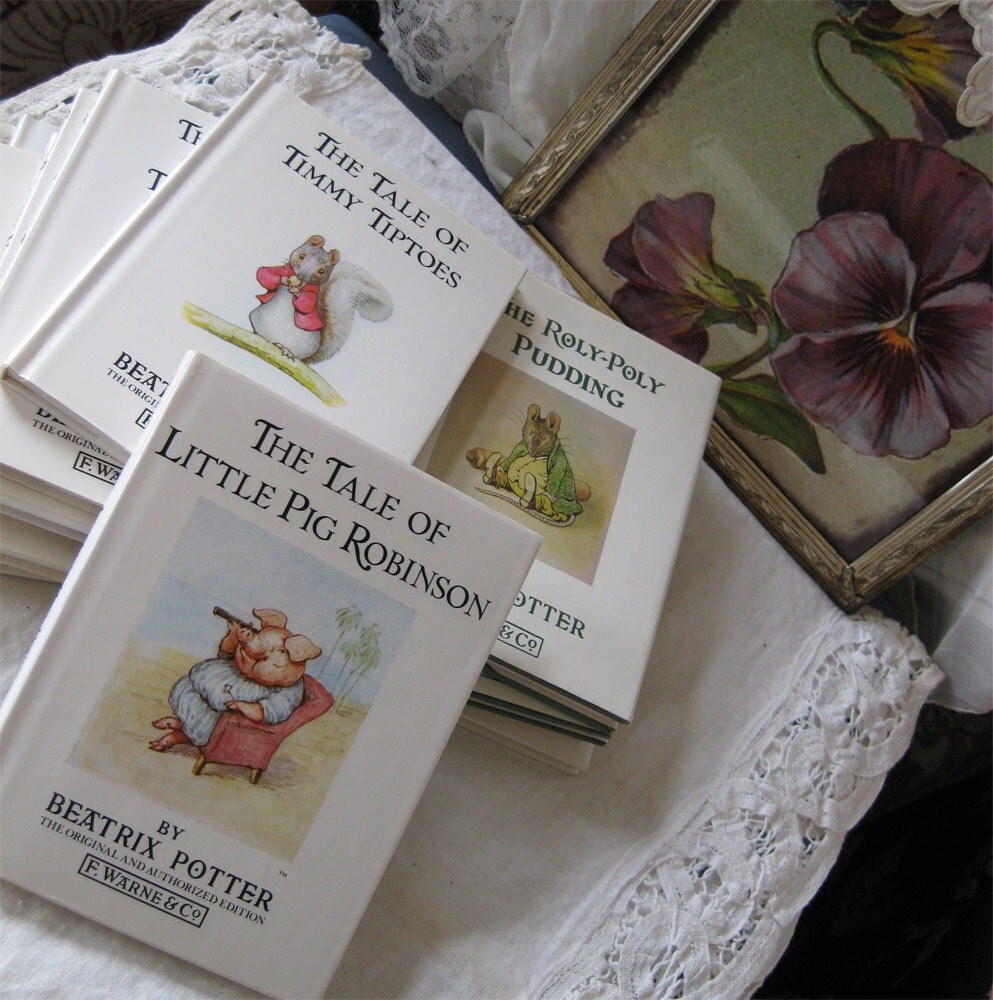 Small Collection of Beatrix Potter Books - Vintage - Original Editions