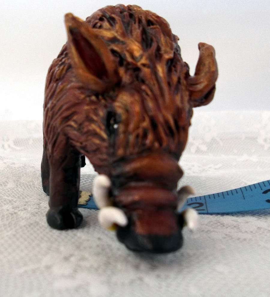 Hog Wild Polymer Clay Figurine Wild Boar