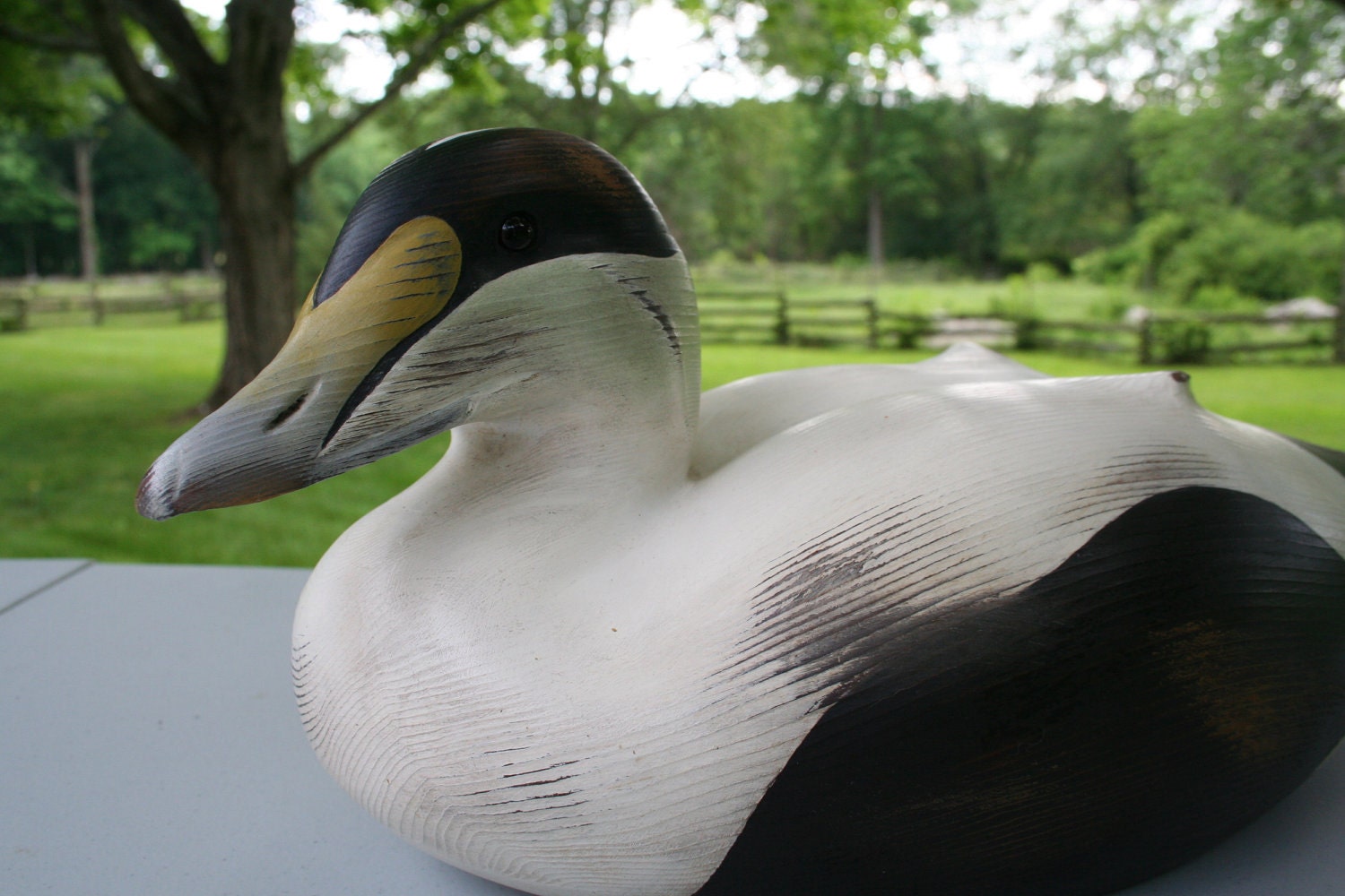 Maine Eider Duck Decoy Wood Carving by AroundTheCornerFarm on Etsy