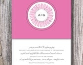 Wedding Invitation - Love is Blooming - Digital File