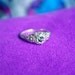 Gorgeous Victorian Revival Sterling Silver Filigree Ring with Mystic Topaz & Emerald Gemstones