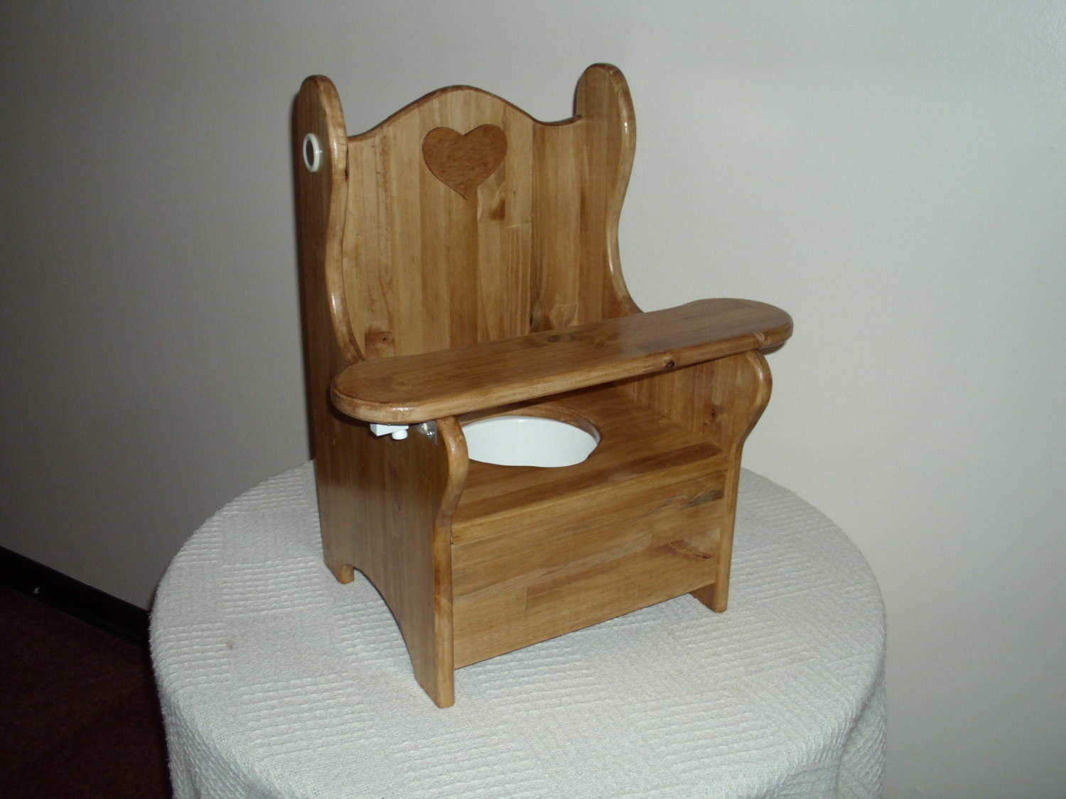 Wooden Potty Chair With Tray by on Etsy