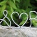 Custom Monogram or Initials Silver Wedding Cake Topper