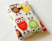 iPhone / iPod touch case padded sleeve pouch from fabric
