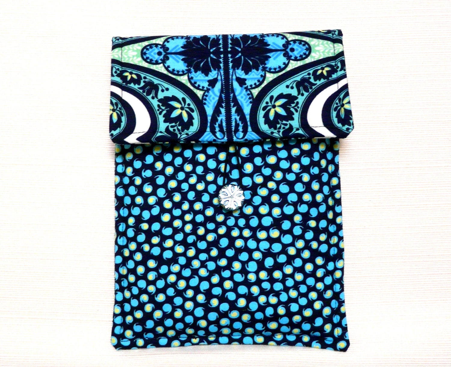 Kindle Sleeve in Amy Butler Gypsy Cobalt Blue