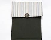 Kindle Fire Cover Army Green and Gold Stripe