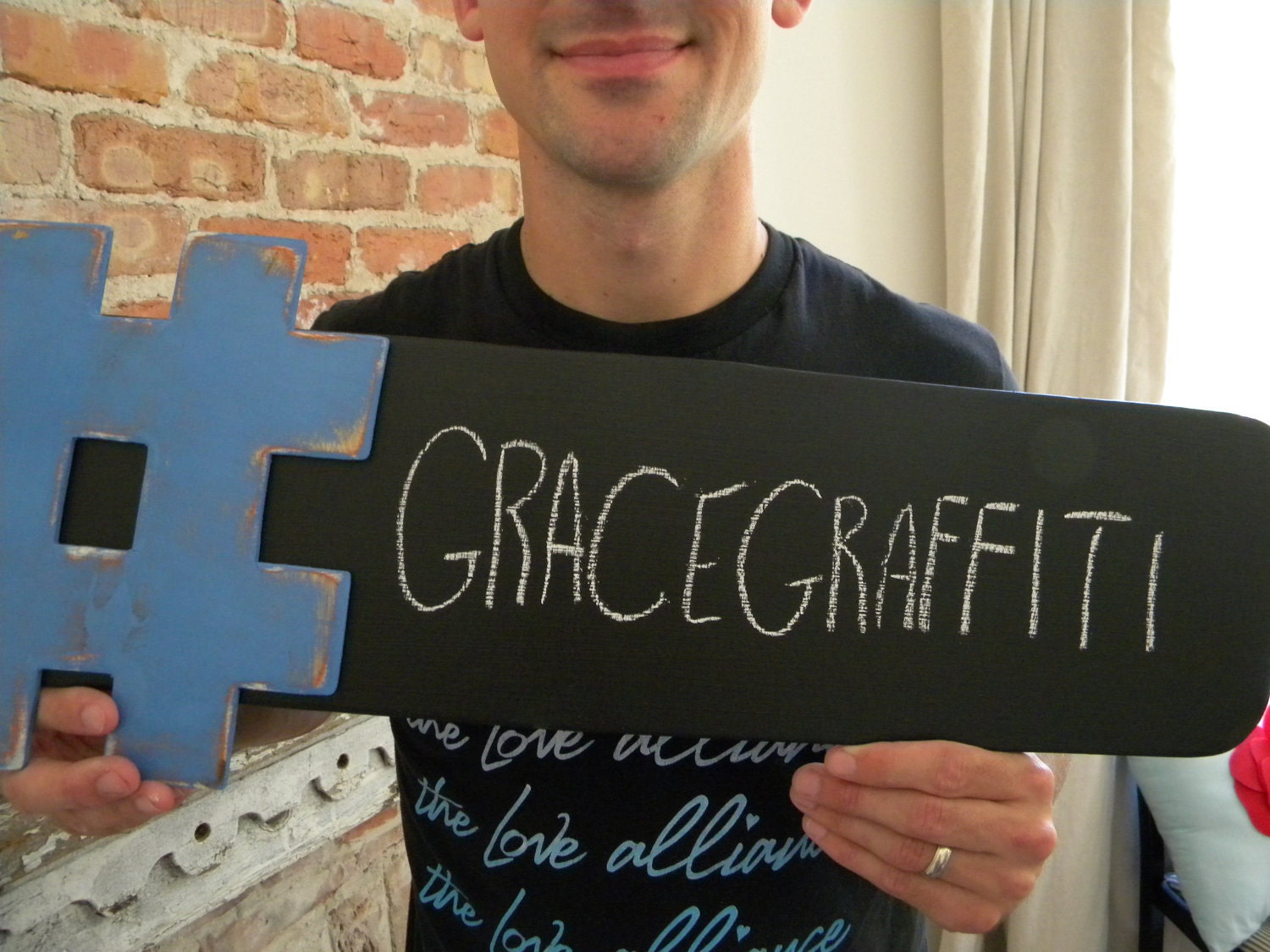 Hashtag Chalkboard 9x24 - The Original - Twitter trending tweets, many colors available