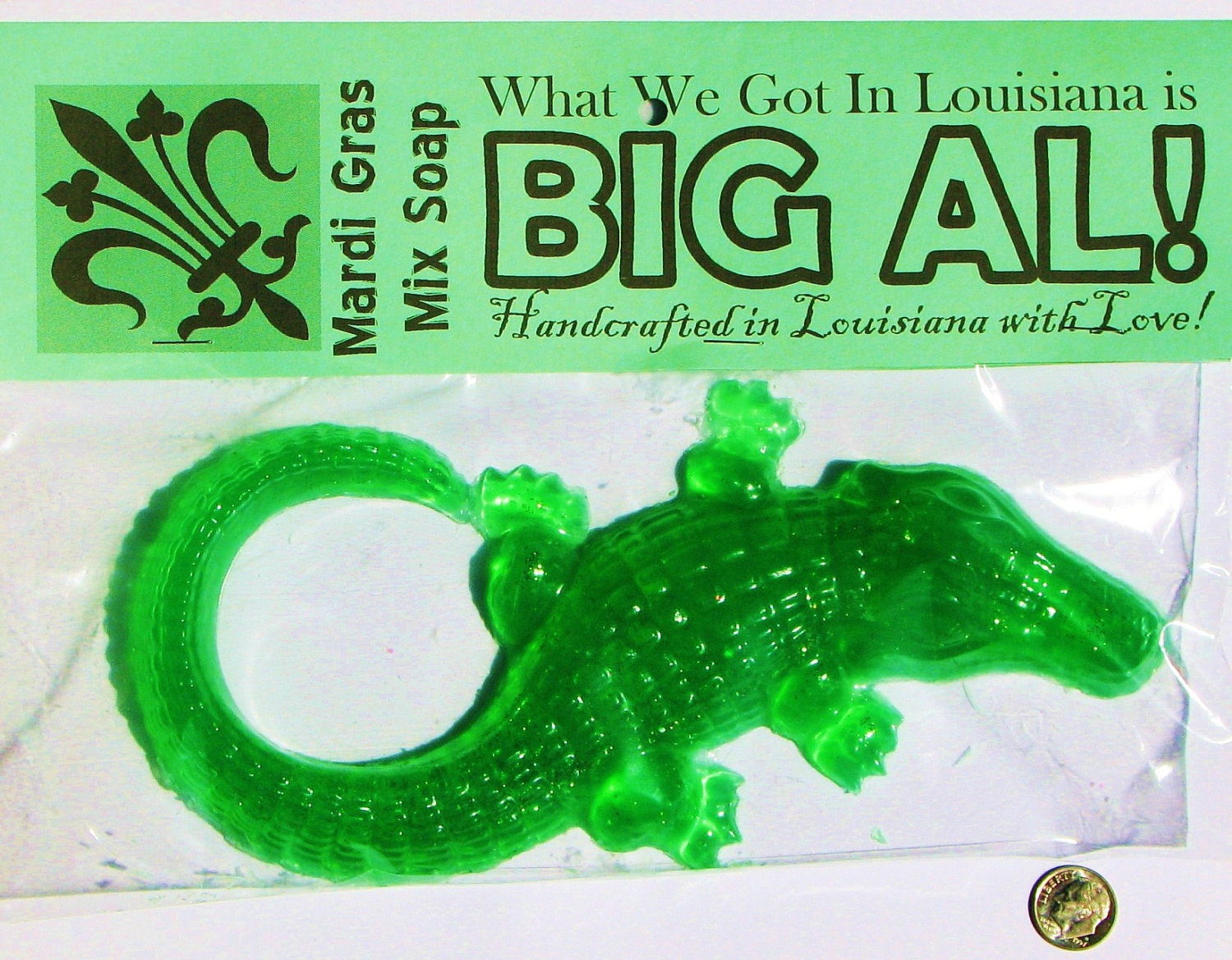 BIG AL alligator oversized novelty glycerin soap by Su Stella