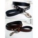 Dog leash, leather, 1" wide, black, tan or brown, 42" long,