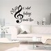 Music Is What Feelings Sound Like Wall Lettering Decal Featured In Romantic Homes Magazine December Issue
