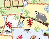 1 Yard Animal Collage Fabric, "Frolic" by Wendy Slotboom for In the Beginning