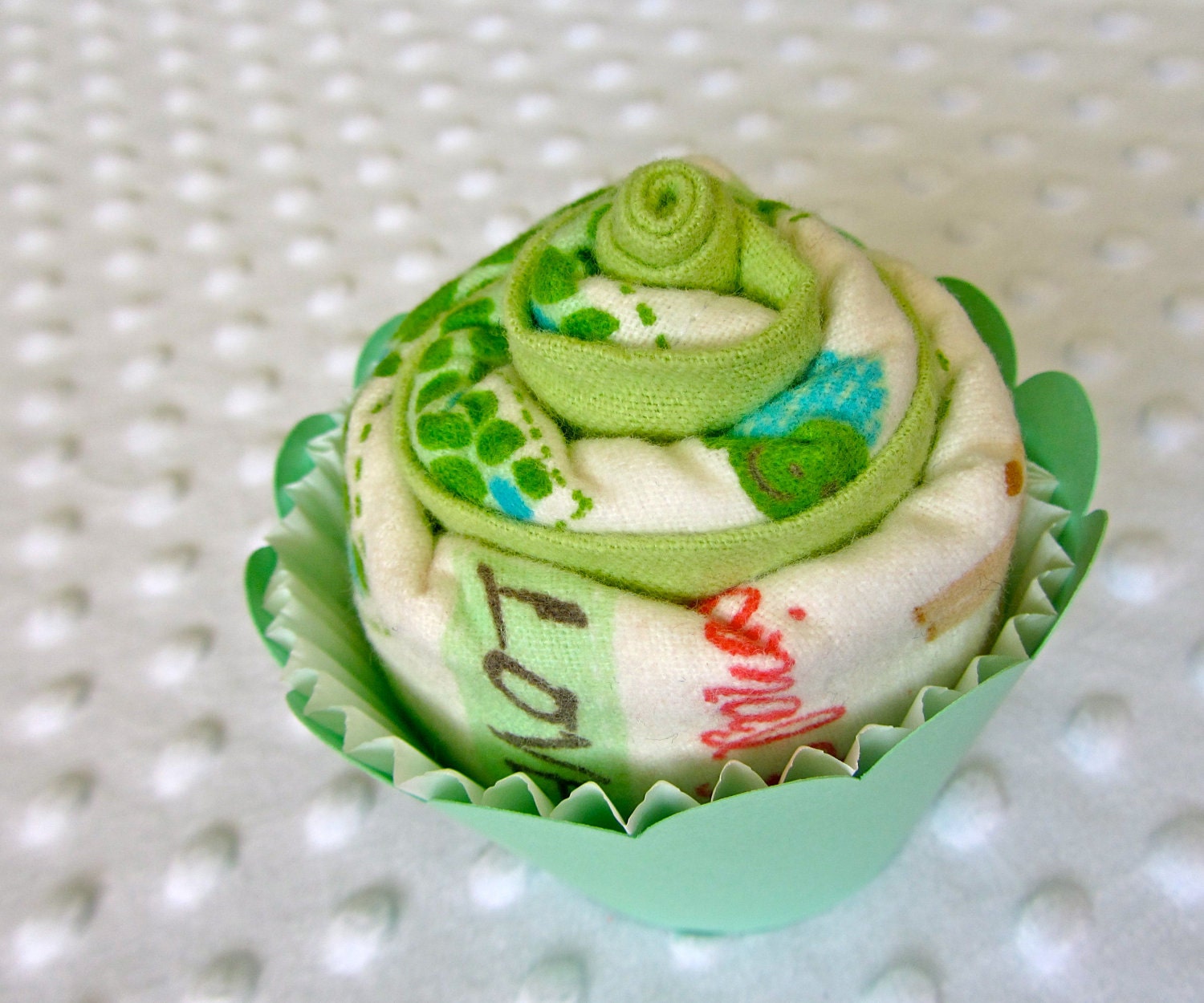 Burp Cloth Cupcake Gender Neutral Unisex Jungle Animals