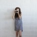 ENJOY end of summer 55% OFF ,Blue Cotton Summer Dress, Shirt Dress, Cotton Dress