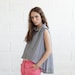End of Summer Sale ,Women Blouse Gray,  Grey Top