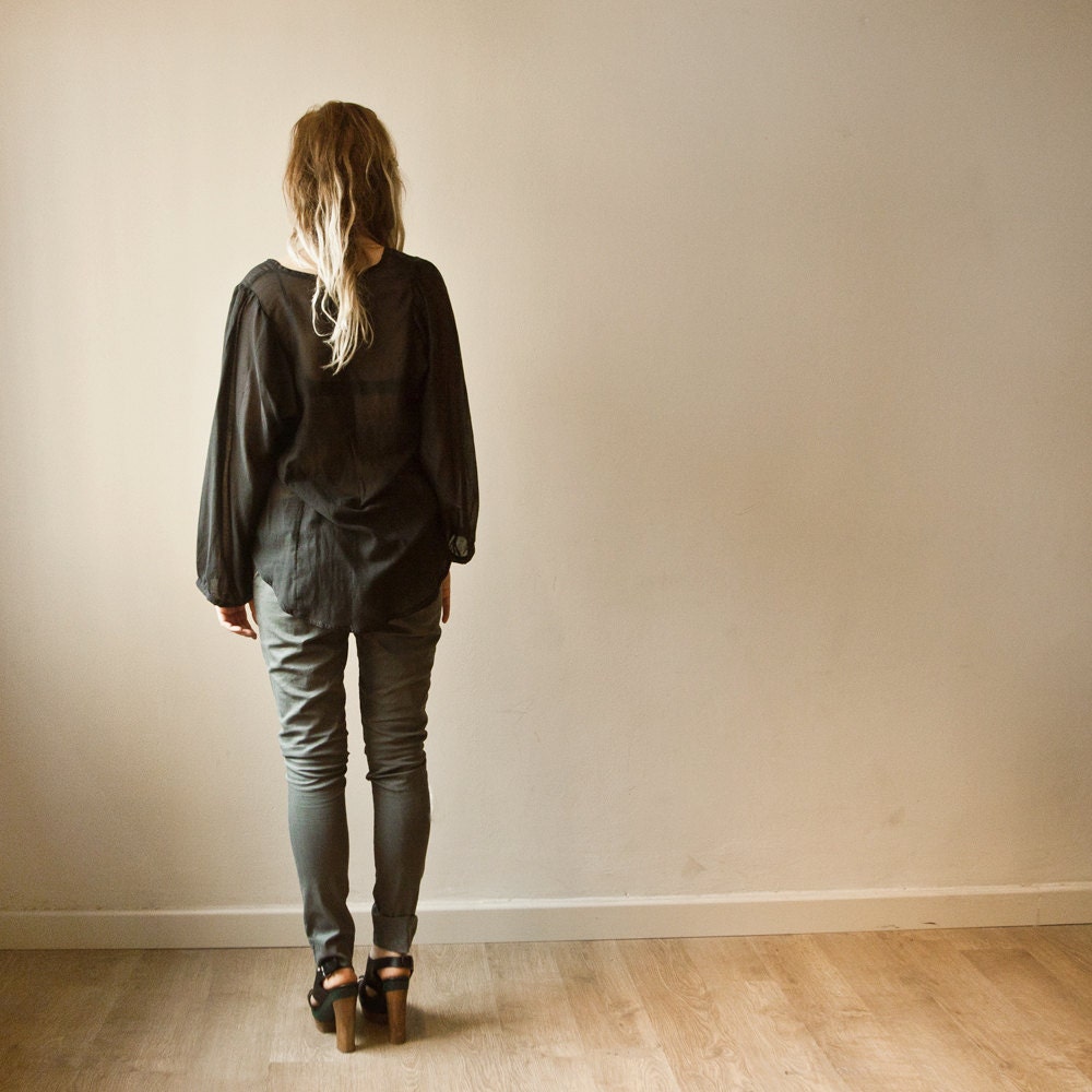 Gray Women Pants, Women Trousers