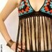 Retro fringed bikini style top