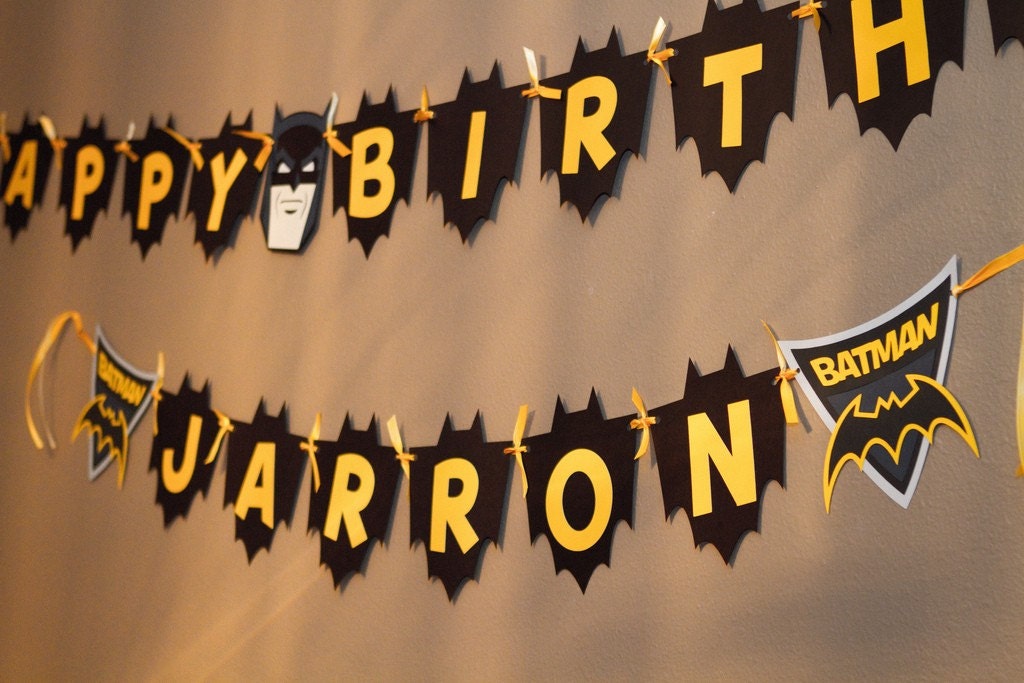 Batman Party Package: Customize to your needs