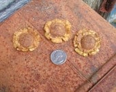 Primitive Sunflower Bowl Fillers, Ornaments or Craft Project Supply - Three Small Size