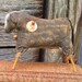 Large Primitive Cow Doll -Shelf Sitter or Tuck - For your Hutch, Cupboard or Mantel