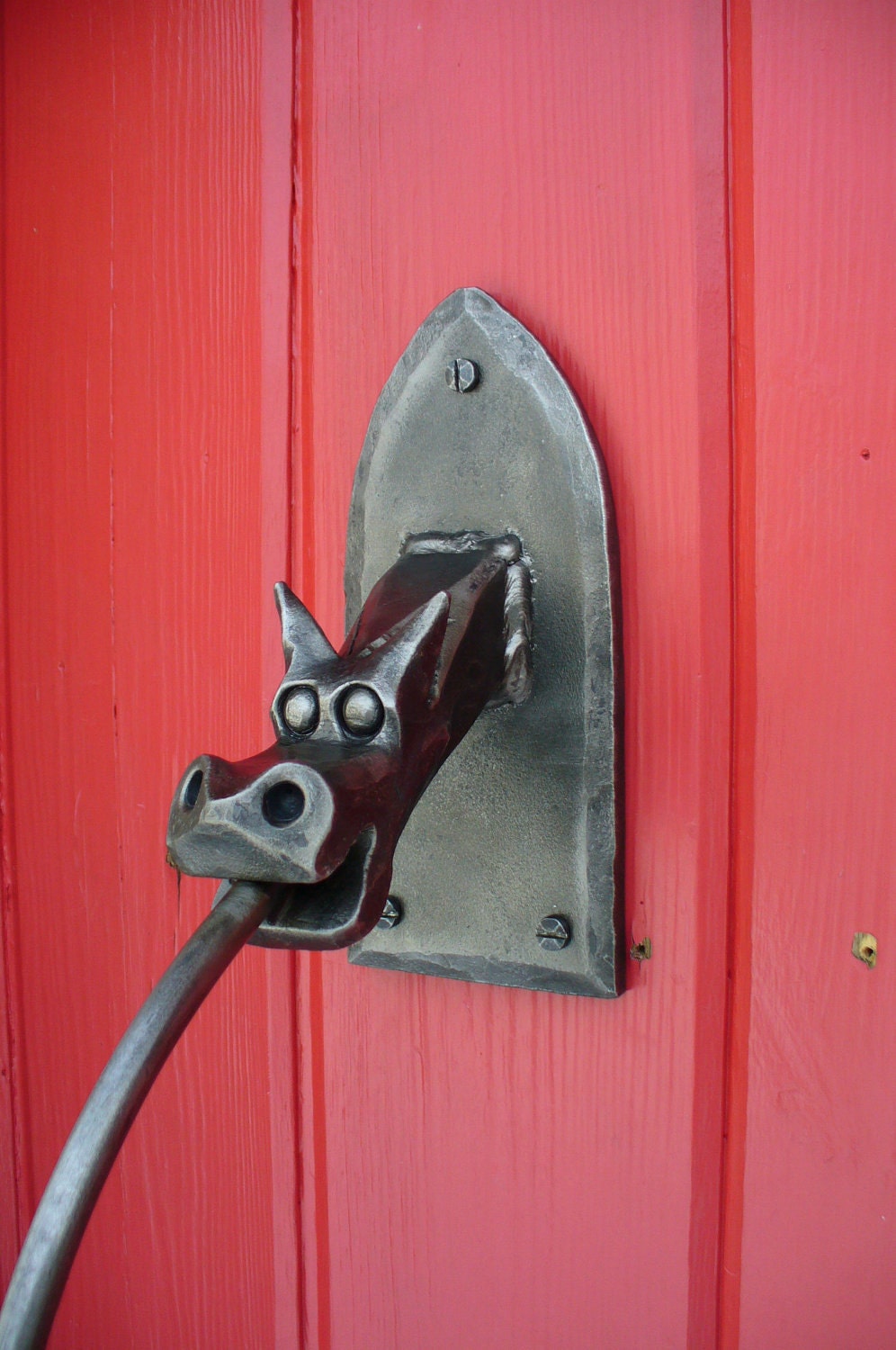 HAND FORGED DRAGON Wall Candle Holder by Naz