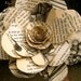 Oversized vintage book paper flower: home decor, gift topper, accessory, brooch pin, wedding, winter, spring
