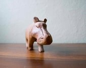 3 Whimsical Ethereal Natural Home Decor Fine Art Photograph 8x8 Wooden Hippo Safari Nursery Decor Brown Light Green