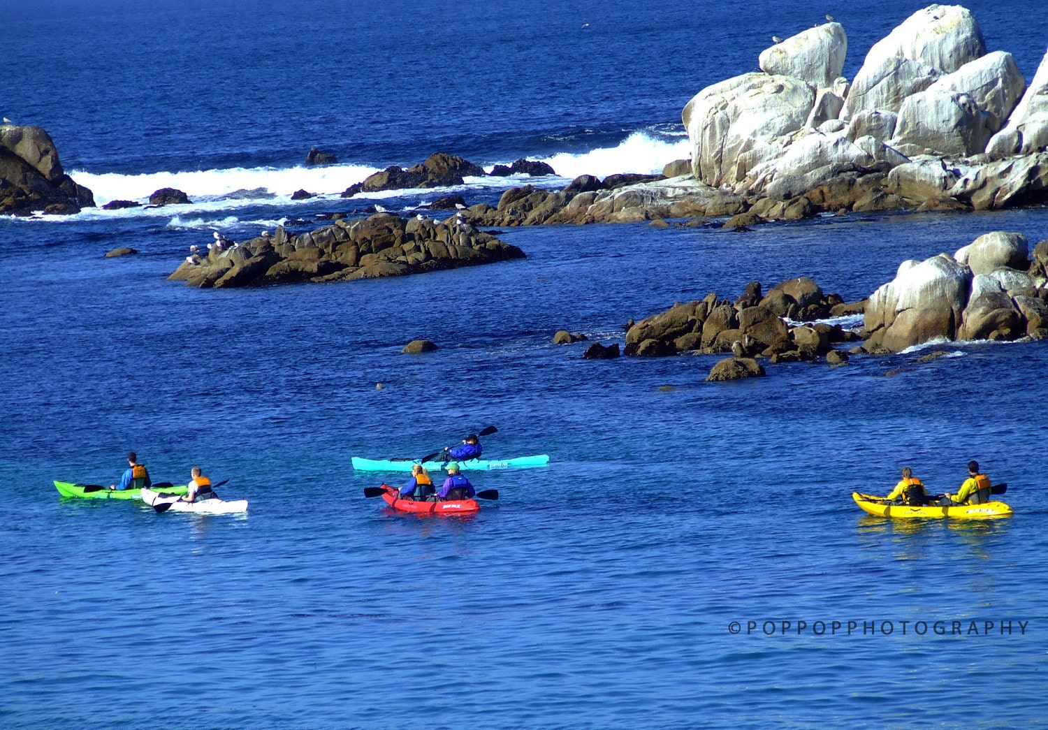 Monterey Bay Sea Kayak Fine Art Photograph by PopPopPhotography