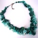 Beaded jewelry. Freeform peyote beaded art necklace, turquoise, teal, aquamarine, one of a kind jewelry, unique gift, summert 2012