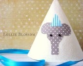 Elephant Birthday Party, Felt Party Hat Pack, 8 Felt Hats