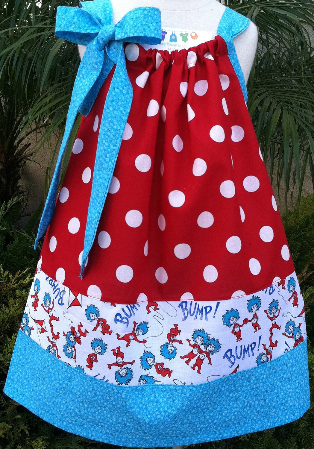 Thing One Pillowcase Dress Available 0-3 months through Size 5/6