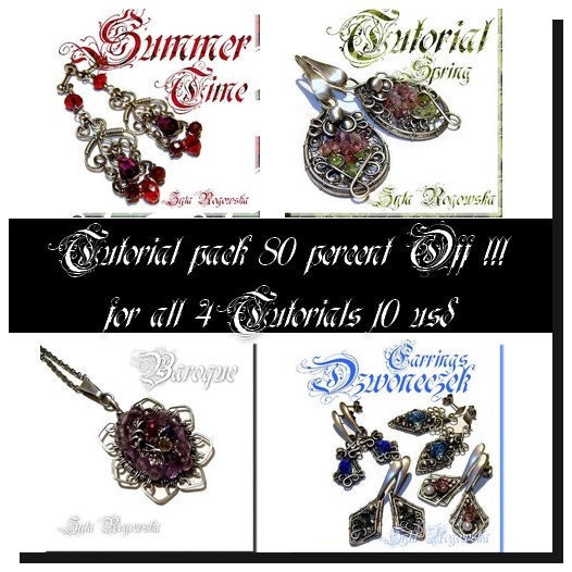 80% OFF big promotion Jewelry Tutorial Wire wrapping Wrapped SUMMER TIME Bracelet pendant earrings