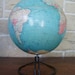 Reserved for Nancy MichaelsVintage Globe 10 Inch Standard Replogle Globes Art Deco Chicago Metal Wire Base 1945